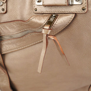 Chloe Metallic Leather Tracy Tote Bag
