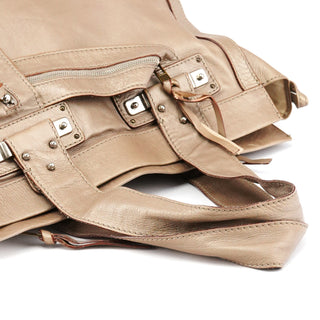 Chloe Metallic Leather Tracy Tote Bag