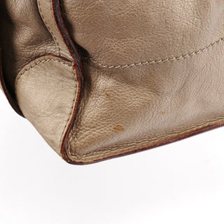 Chloe Metallic Leather Tracy Tote Bag