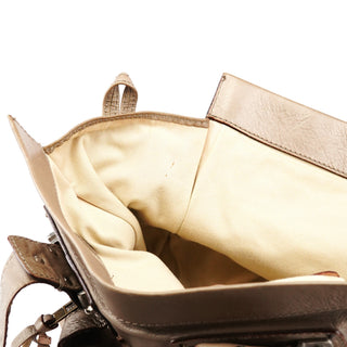 Chloe Metallic Leather Tracy Tote Bag