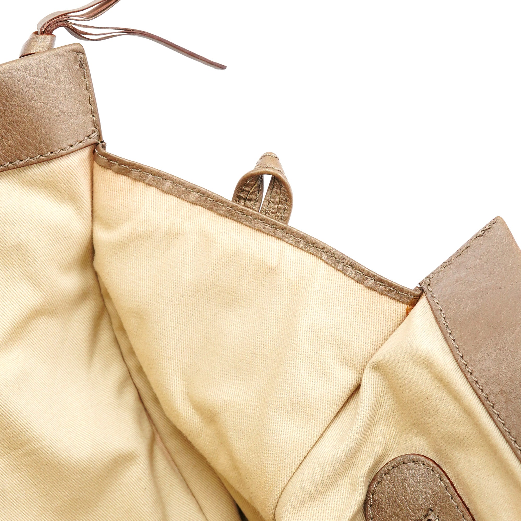 Chloé Sac cabas Tracy en cuir métallisé