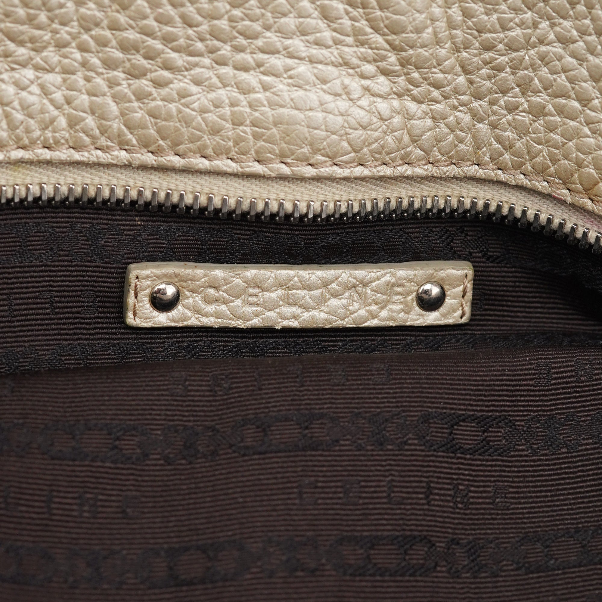 Chloé Metallic White Leather Bittersweet Shoulder Bag