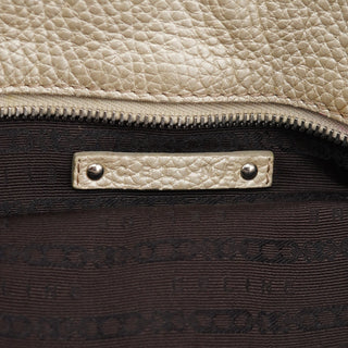 Chloé Metallic White Leather Bittersweet Shoulder Bag