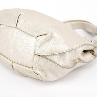 Chloé Metallic White Leather Bittersweet Shoulder Bag