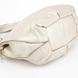 Chloé Metallic White Leather Bittersweet Shoulder Bag