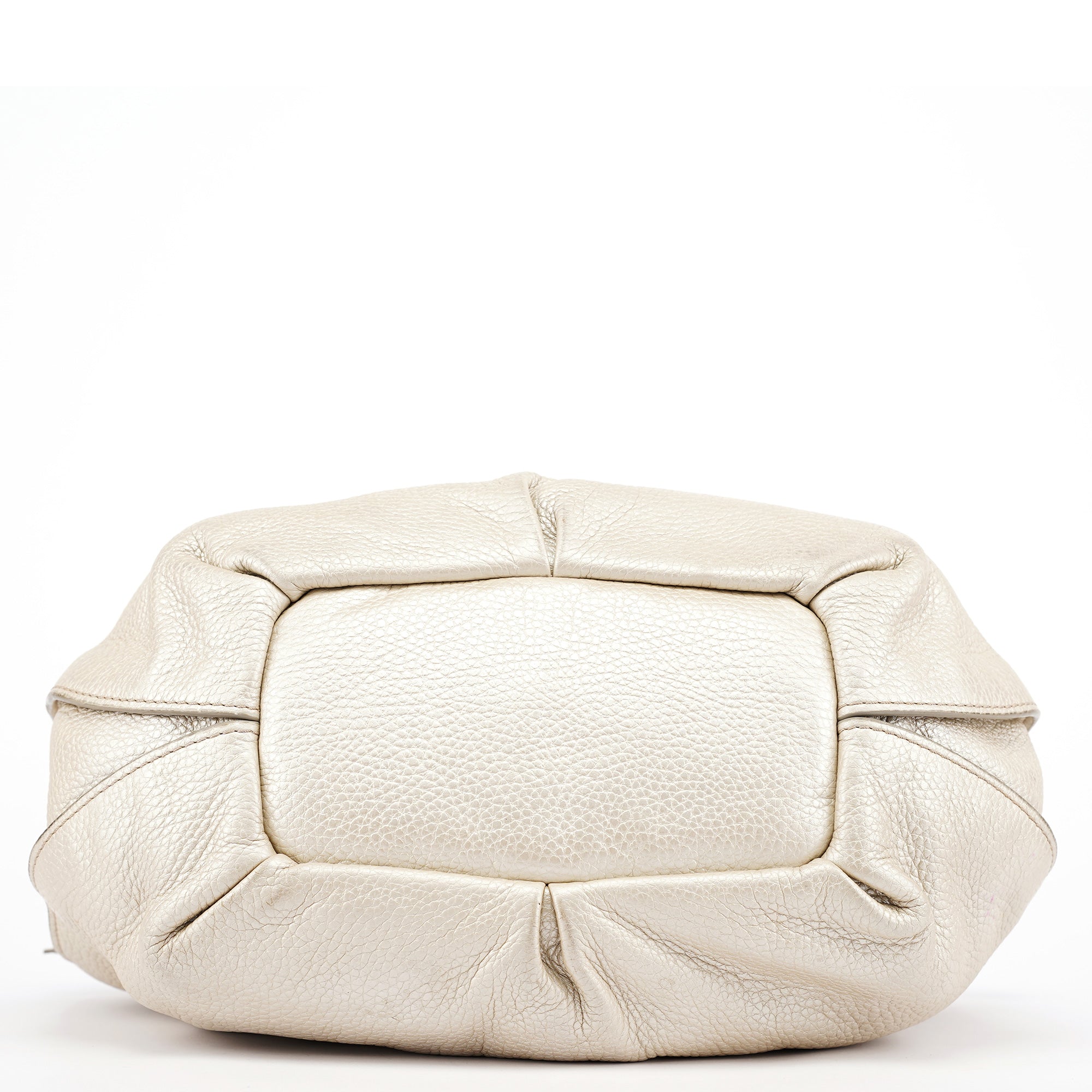 Chloé Metallic White Leather Bittersweet Shoulder Bag