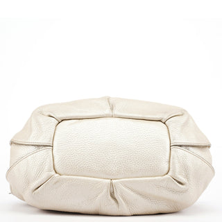 Chloé Metallic White Leather Bittersweet Shoulder Bag