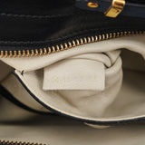 Chloé Navy Black Leather Tote Bag