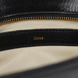 Chloé Navy Black Leather Tote Bag