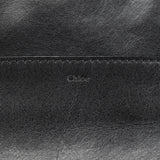 Chloé Navy Black Leather Tote Bag