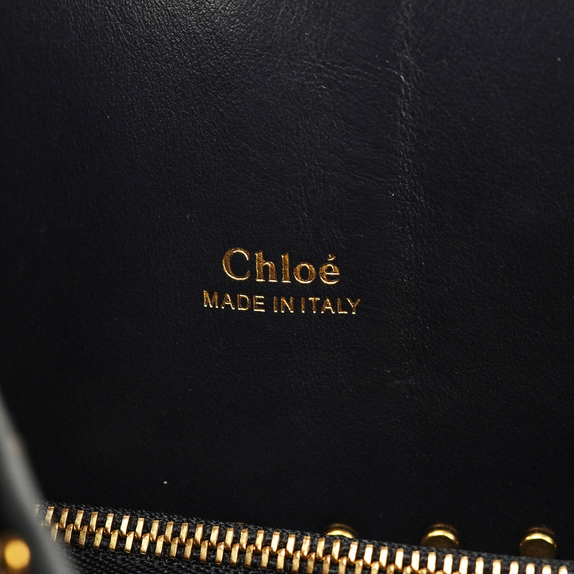 Chloe Navy Blue Lambskin Paddington Shoulder Bag