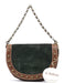 Chloé Navy Brown Suede Chain Shoulder Bag