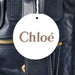 Chloe Navy Calfskin Bay Tote Bag