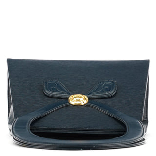 Chloe Navy Epi Leather Ribbon Top Handle 2-Way Bag