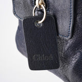 Chloé Navy Lambskin 2-Way Tote Bag