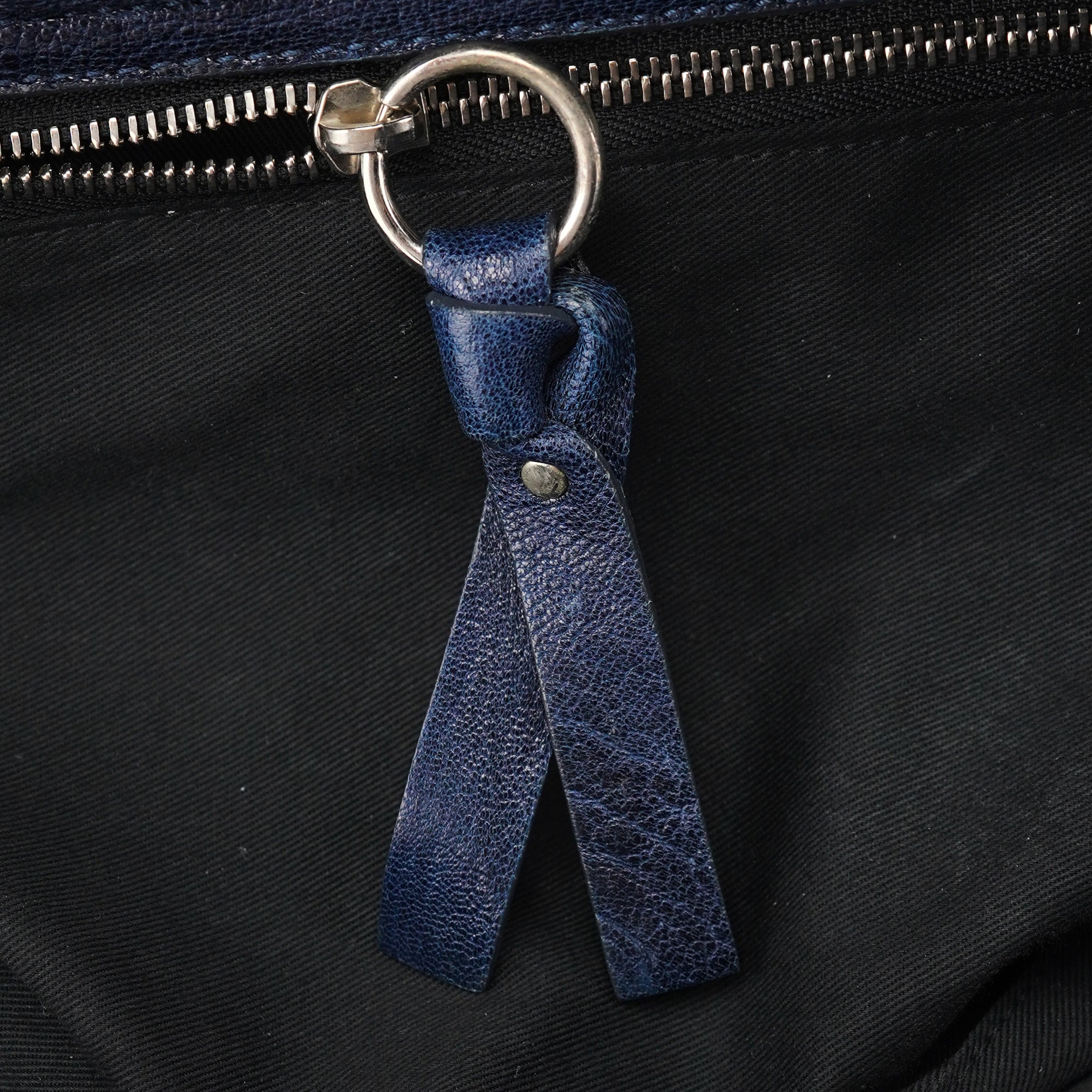 Chloé Navy Lambskin 2-Way Tote Bag