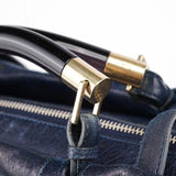 Chloé Navy Lambskin 2-Way Tote Bag