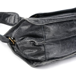 Chloe Navy Leather Bay Shoulder Bag