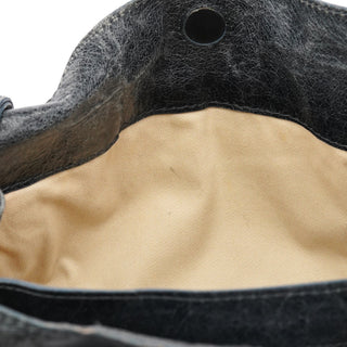 Chloe Navy Leather Bay Shoulder Bag