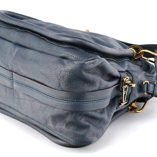 Chloe Navy Leather Paraty 2-Way Bag