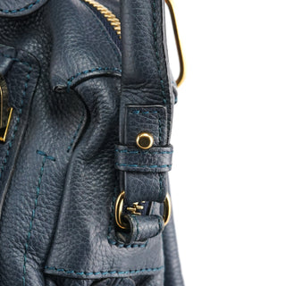 Chloe Navy Leather Paraty 2-Way Bag