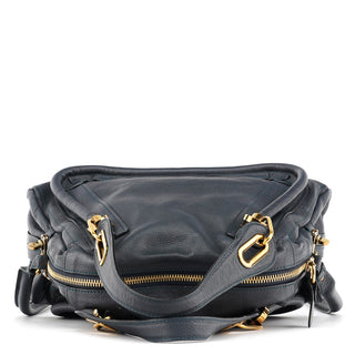 Chloe Navy Leather Paraty 2-Way Bag