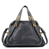 Chloe Navy Leather Paraty 2-Way Bag
