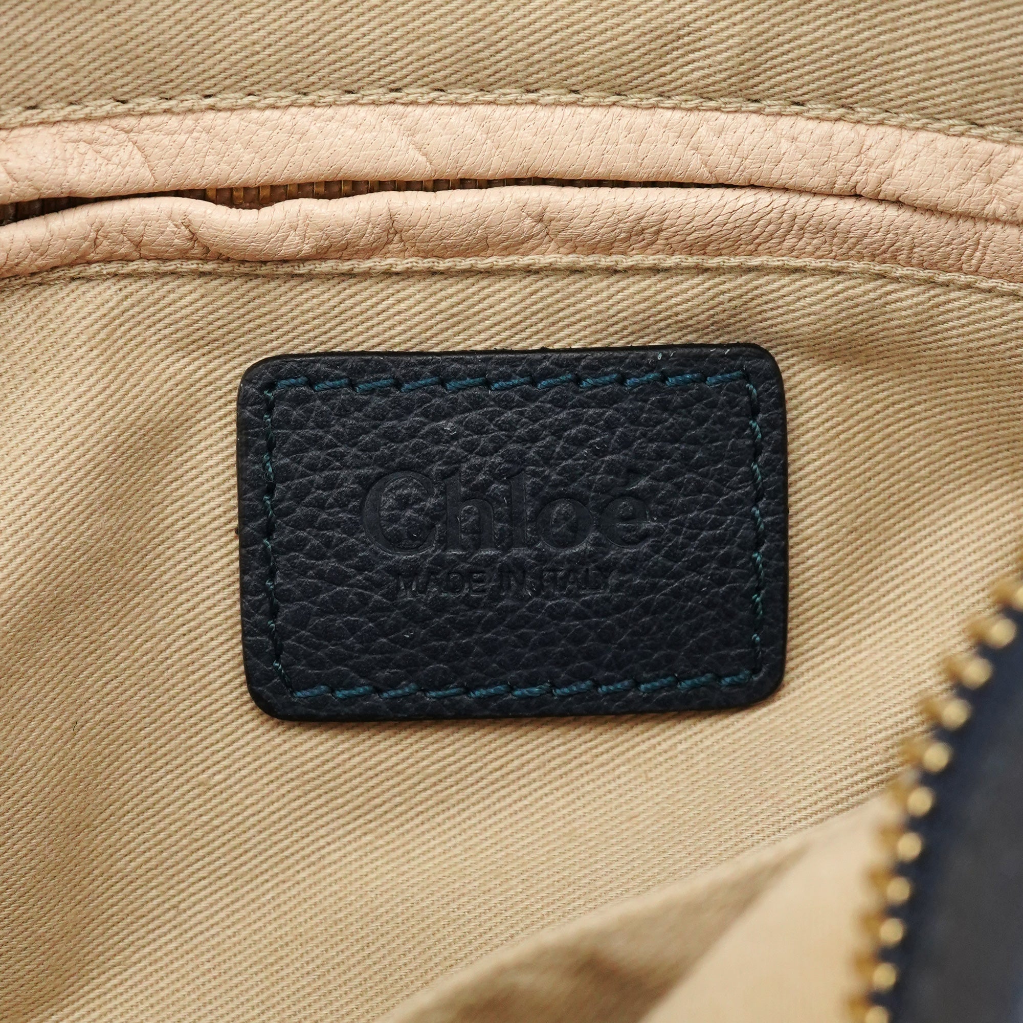 Chloe Navy Leather Paraty 2-Way Bag