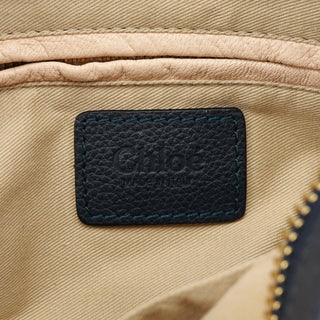 Chloe Navy Leather Paraty 2-Way Bag