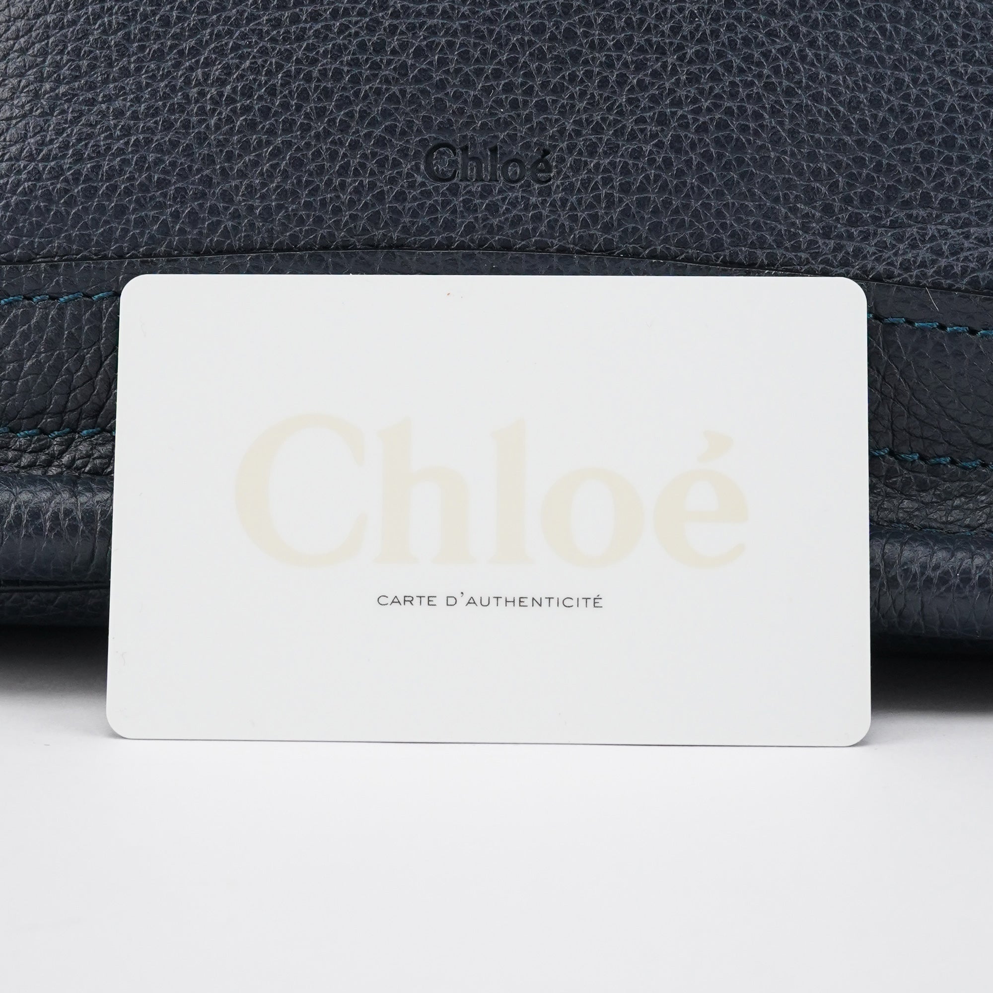 Chloe Navy Leather Paraty 2-Way Bag