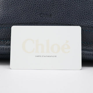 Chloe Navy Leather Paraty 2-Way Bag