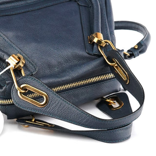 Chloe Navy Leather Paraty 2-Way Bag