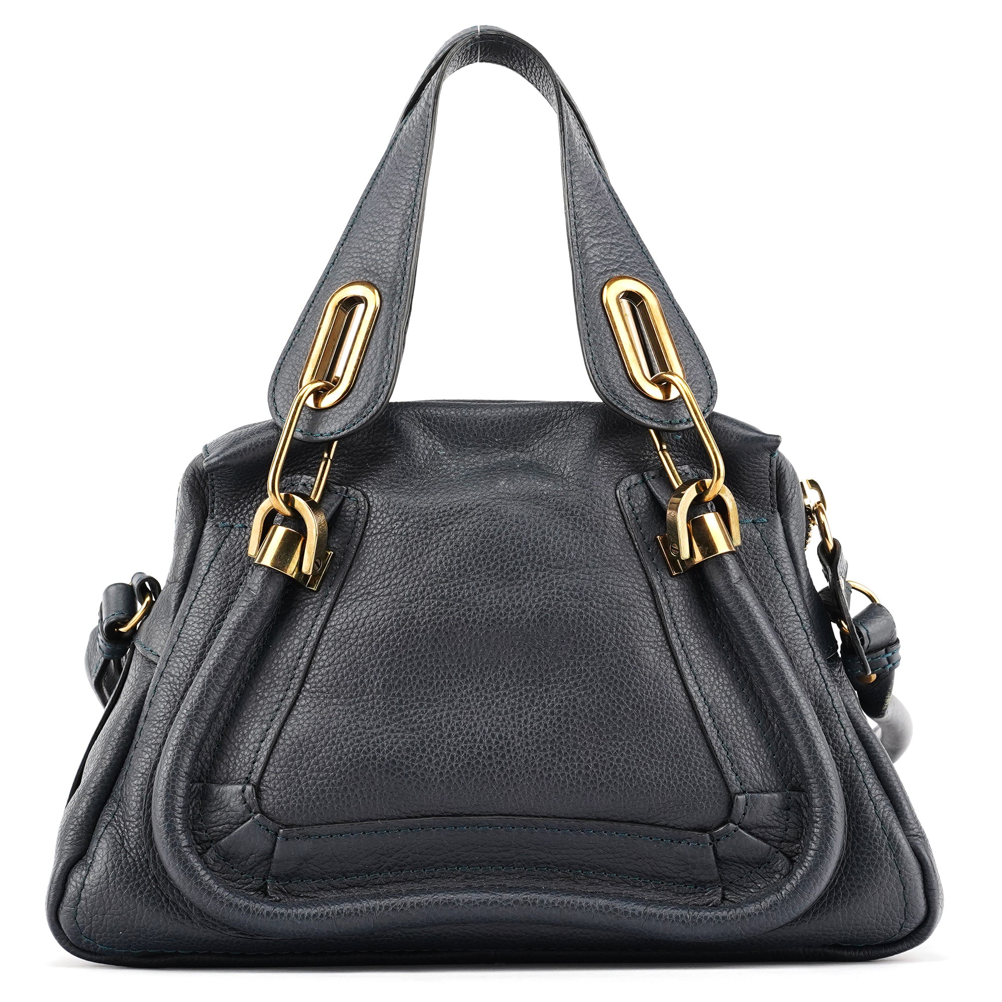 Chloe Navy Leather Paraty 2-Way Bag