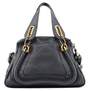 Chloe Navy Leather Paraty 2-Way Bag