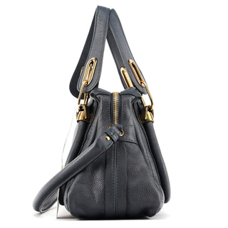 Chloe Navy Leather Paraty 2-Way Bag