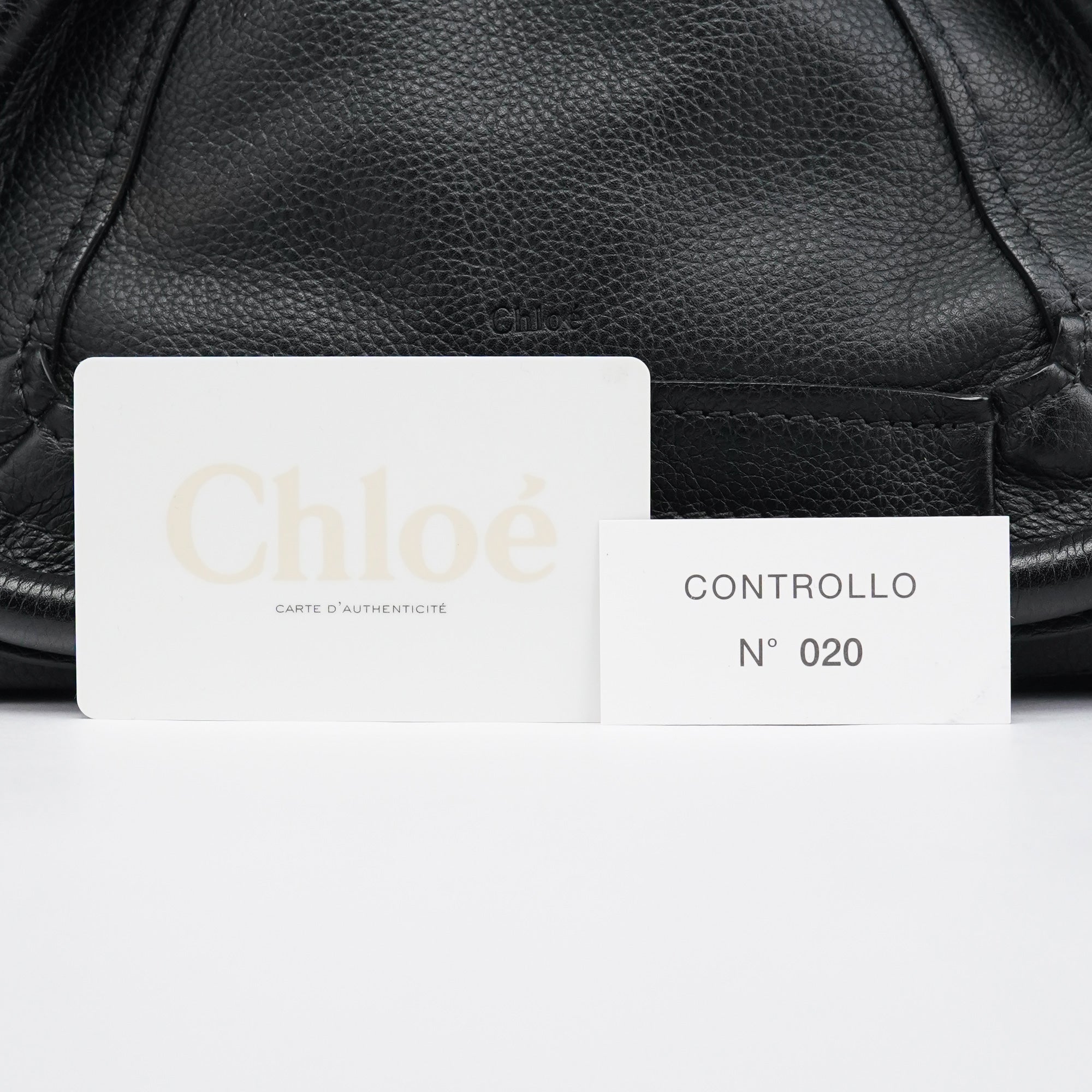 Chloe Navy Leather Paraty 2-Way Bag
