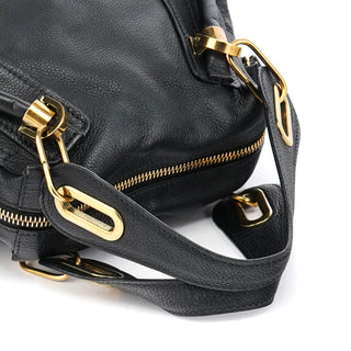 Chloe Navy Leather Paraty 2-Way Bag