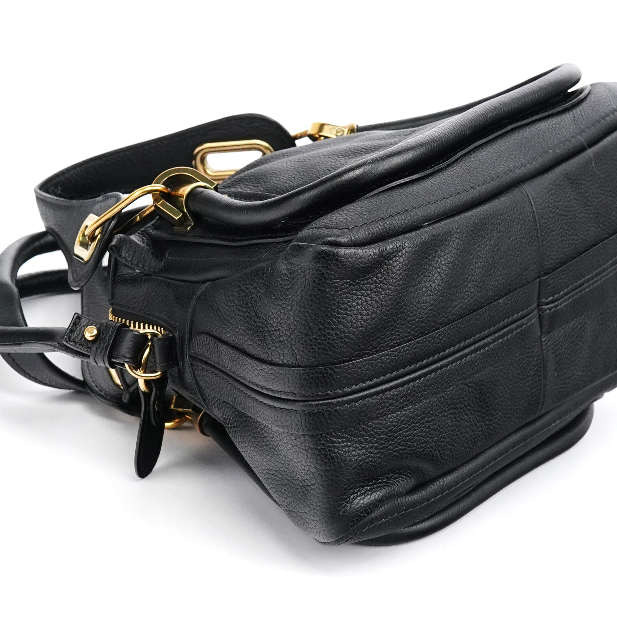 Chloe Navy Leather Paraty 2-Way Bag