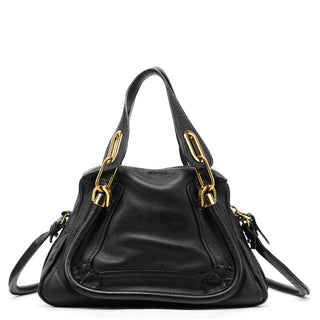 Chloe Navy Leather Paraty 2-Way Bag