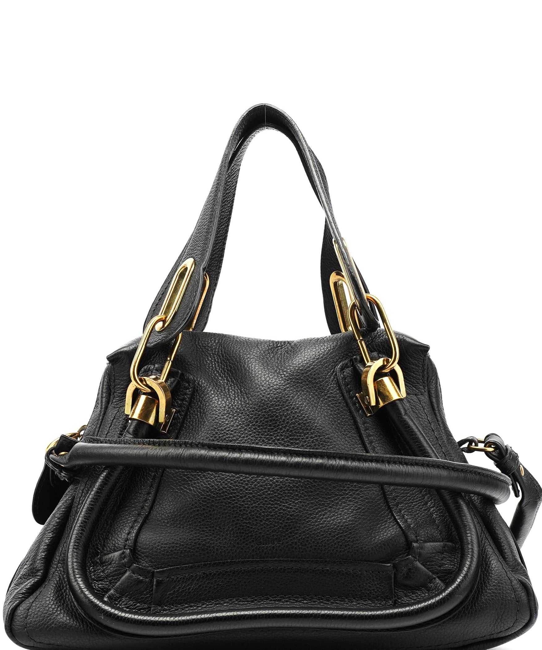 Chloe Navy Leather Paraty 2-Way Bag