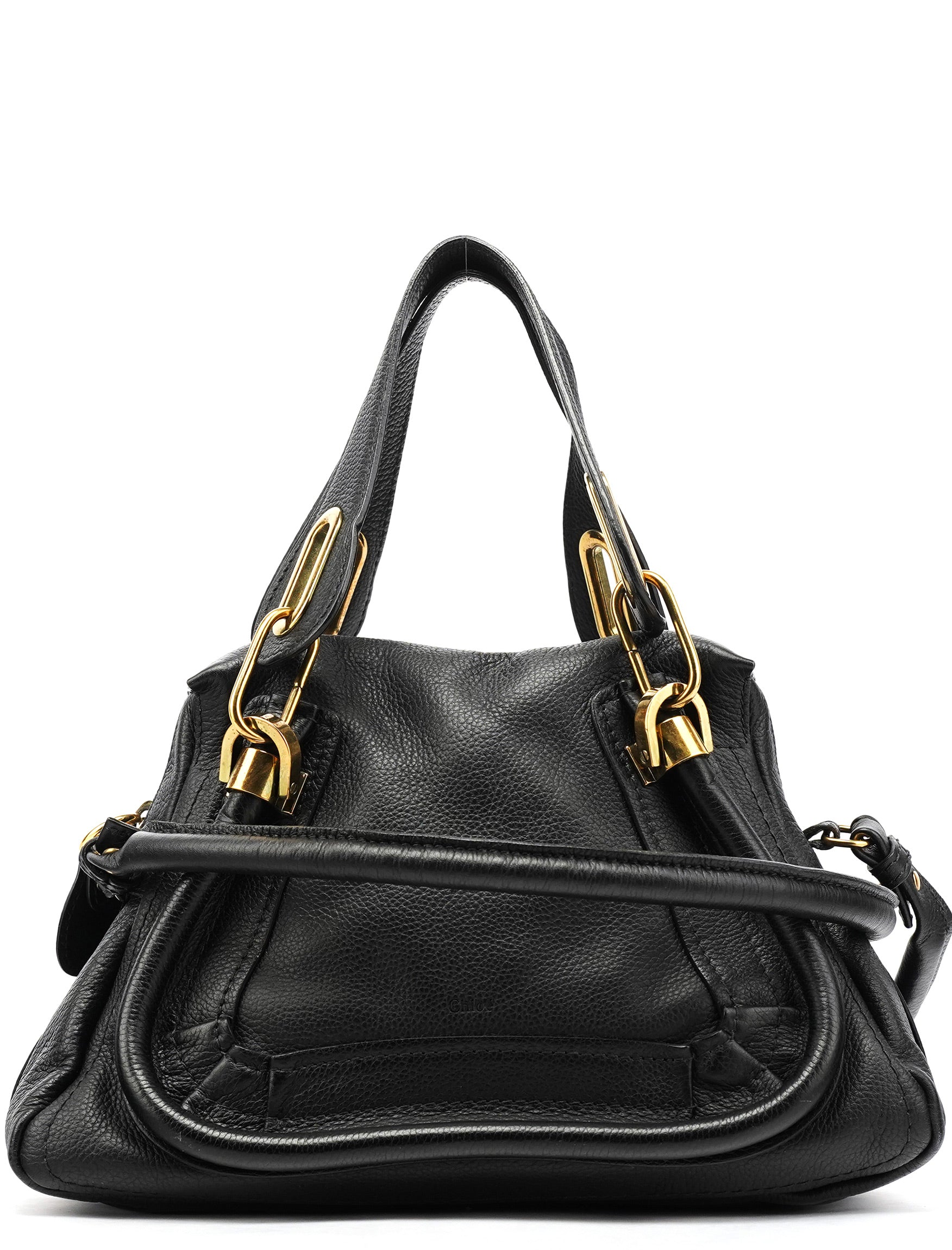 Chloe Navy Leather Paraty 2-Way Bag