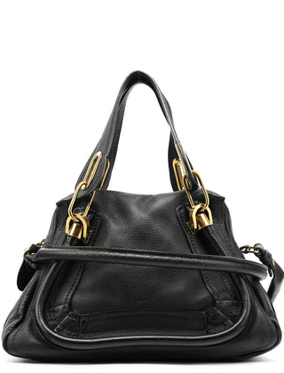 Chloe Navy Leather Paraty 2-Way Bag