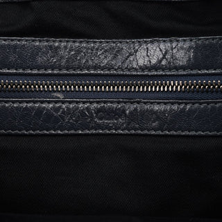 Chloe Navy Leather Quilted 2-Way Tote Bag