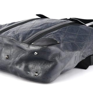 Chloe Navy Leather Quilted 2-Way Tote Bag