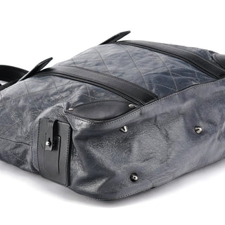 Chloe Navy Leather Quilted 2-Way Tote Bag