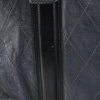 Chloe Navy Leather Quilted 2-Way Tote Bag