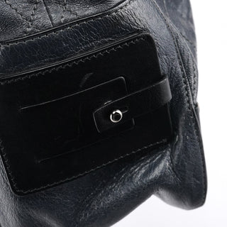 Chloe Navy Leather Quilted 2-Way Tote Bag