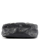 Chloé 2-Way Tote Bag aus marineblauem gestepptem Leder