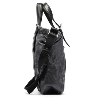 Chloe Navy Leather Quilted 2-Way Tote Bag