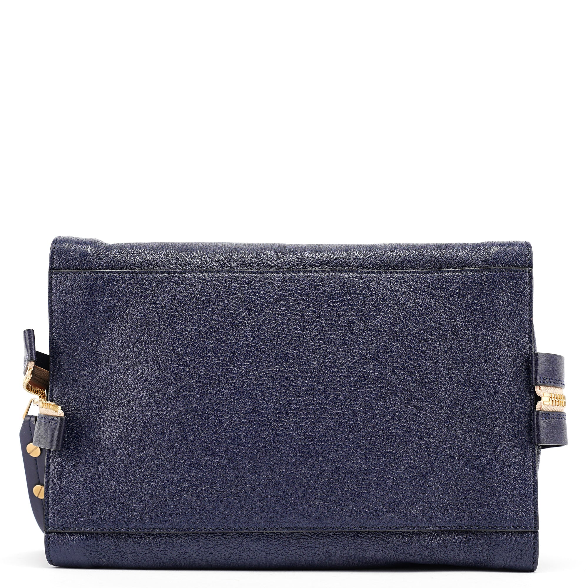 Chloe Navy Leather Tote Bag